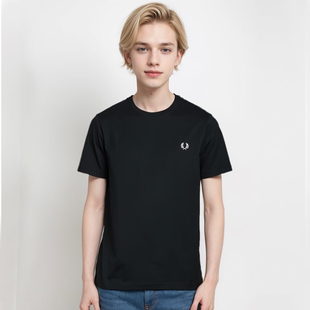 FRED PERRY 男版 胸前刺繡小LOGO短袖 T恤 圓領短袖 上衣 版型偏小-圖片-6