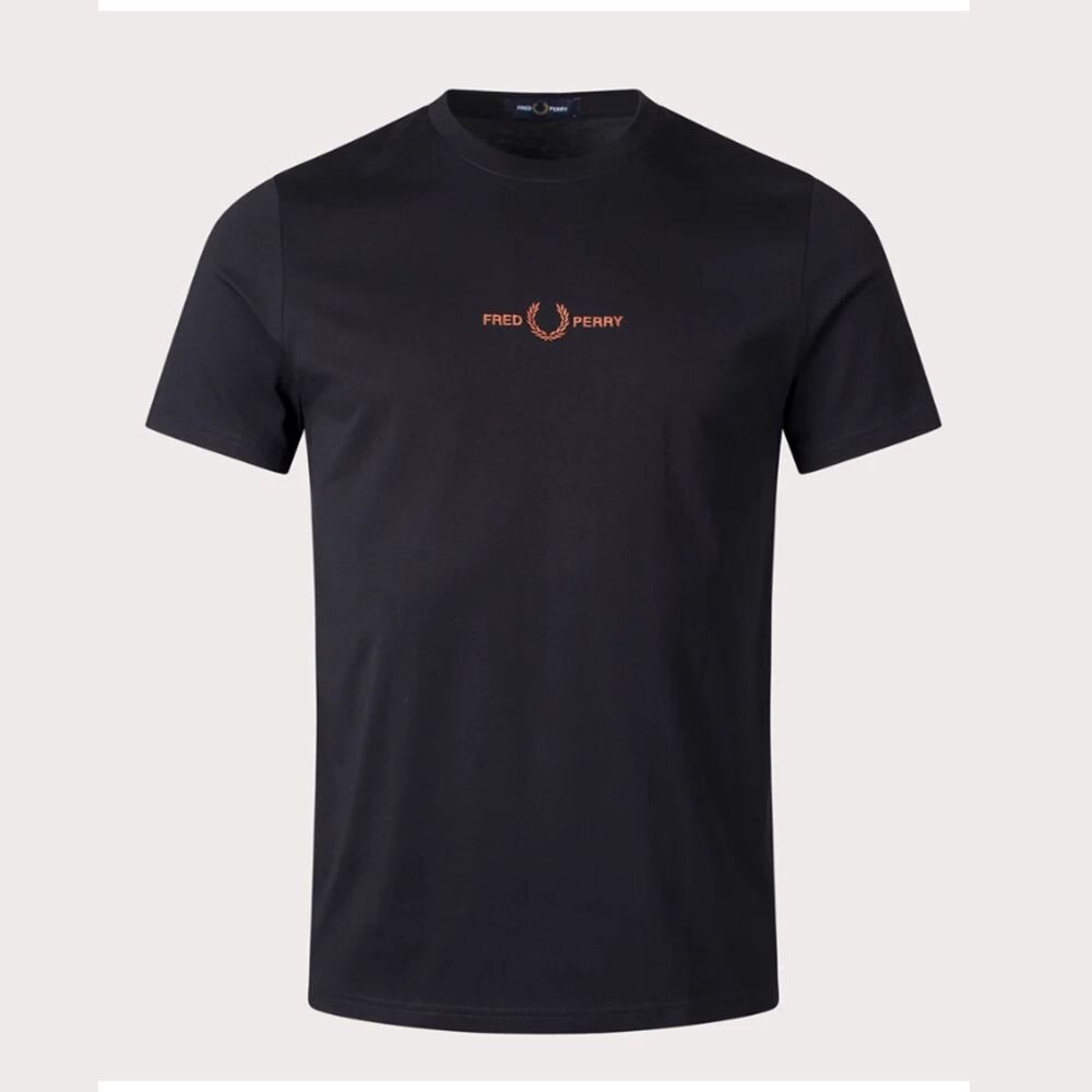 FRED PERRY 胸前刺繡LOGO 短袖 上衣 T恤 男女可穿-圖片-2