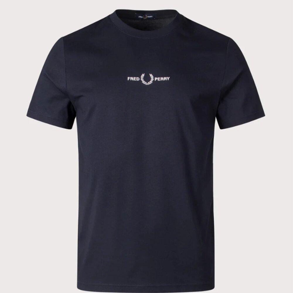FRED PERRY 胸前刺繡LOGO 短袖 上衣 T恤 男女可穿-圖片-6