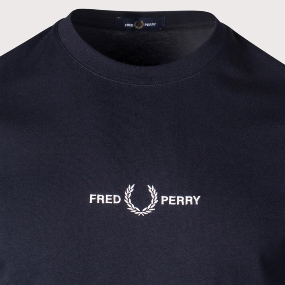 FRED PERRY 胸前刺繡LOGO 短袖 上衣 T恤 男女可穿-圖片-7