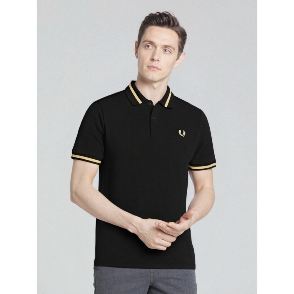 Fred Perry 男生 POLO衫 經典刺繡LOGO 麥穗 桂冠 短袖 上衣 新款-圖片-5