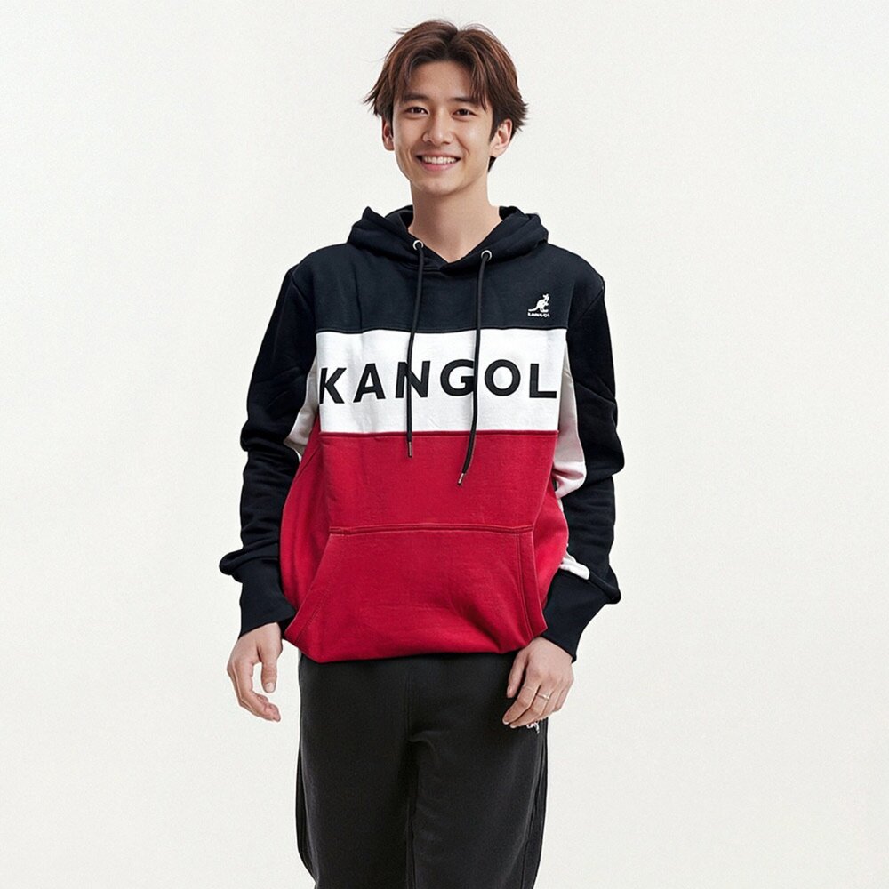 KANGOL 袋鼠 中性 電繡 大學T 帽t 拉鍊外套 長袖上衣 棉質-圖片-2