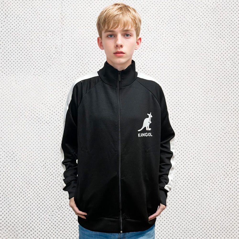 18549715461-KANGOL 袋鼠 中性 經典LOGO 無帽外套 拉鍊外套 飛行外套 長袖上衣