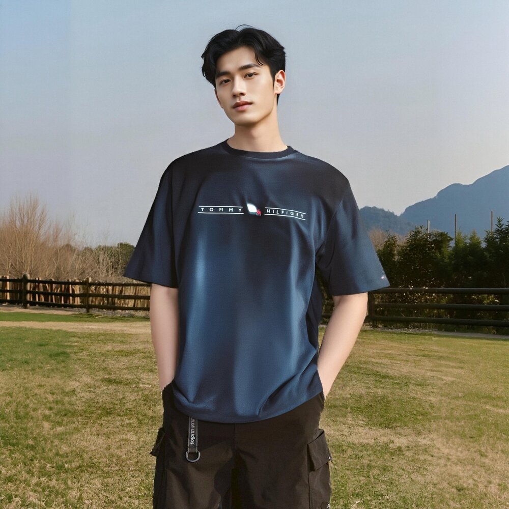 Tommy Hilfiger 圓領短袖 刺繡 上衣 短袖 t shirt-圖片-2