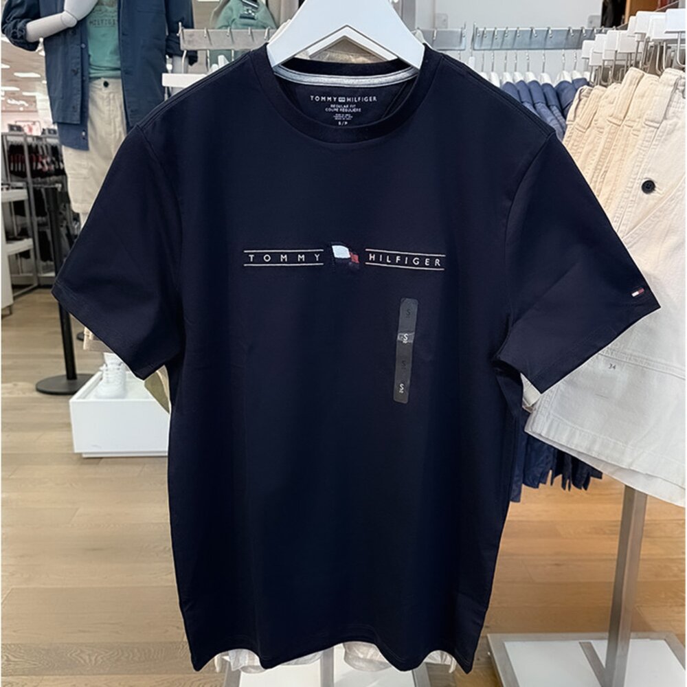 Tommy Hilfiger 圓領短袖 刺繡 上衣 短袖 t shirt-圖片-5