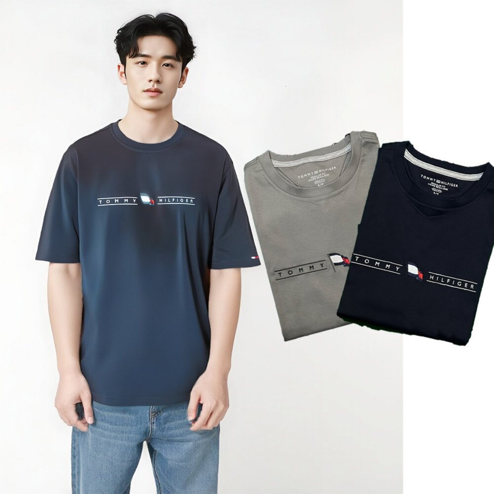 18549715521-Tommy Hilfiger 圓領短袖 刺繡  上衣 短袖 t shirt