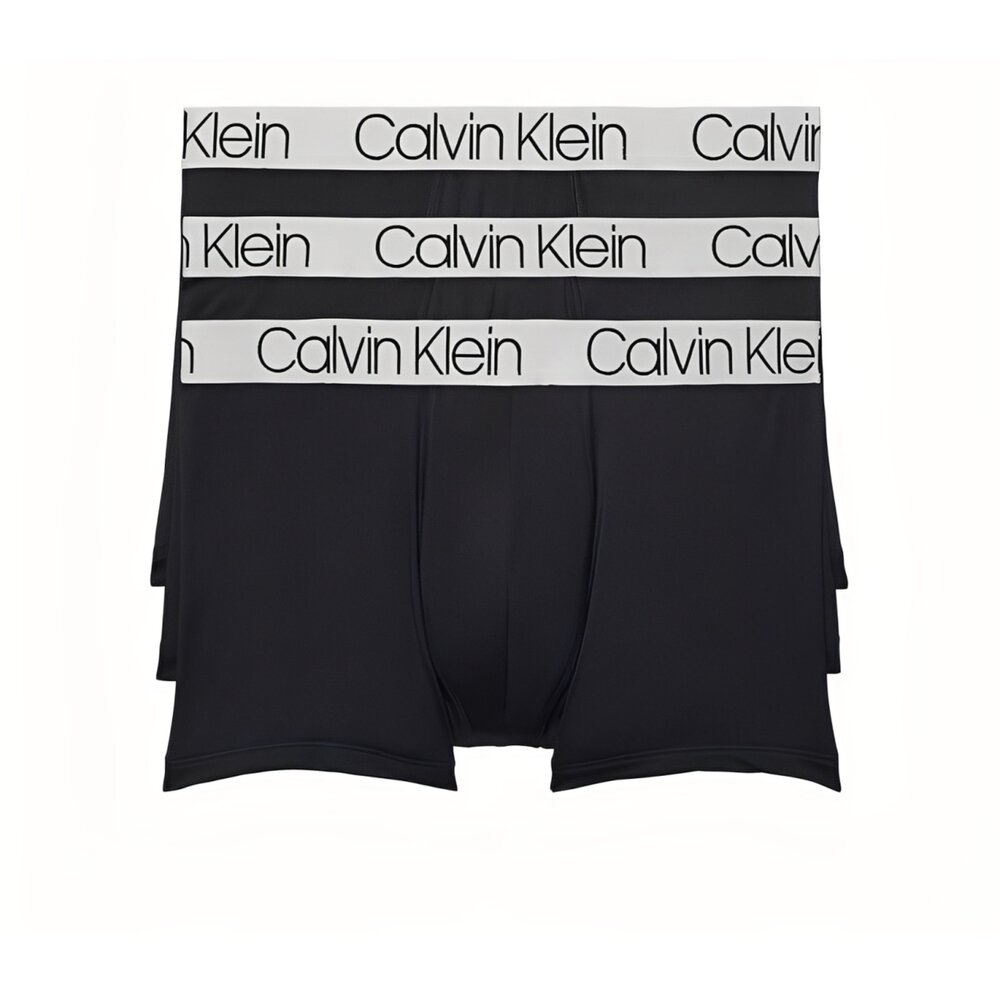 CK 專櫃款 盒裝 寬帶 大logo 男內褲 超細纖維平口內褲 3件組 (美國原裝進口 非costco款)-圖片-3