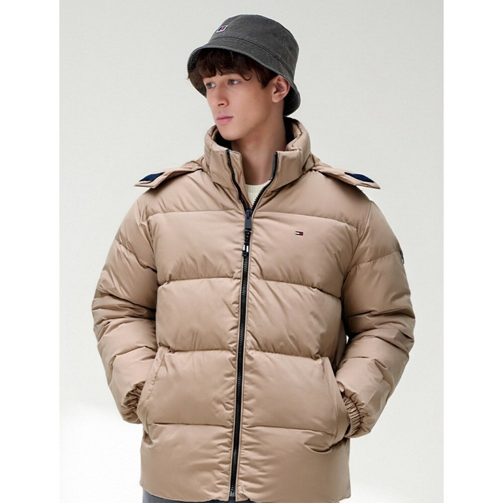Tommy Hilfiger 羽絨連帽外套 可拆卸帽子 保暖防風禦寒外套-圖片-1