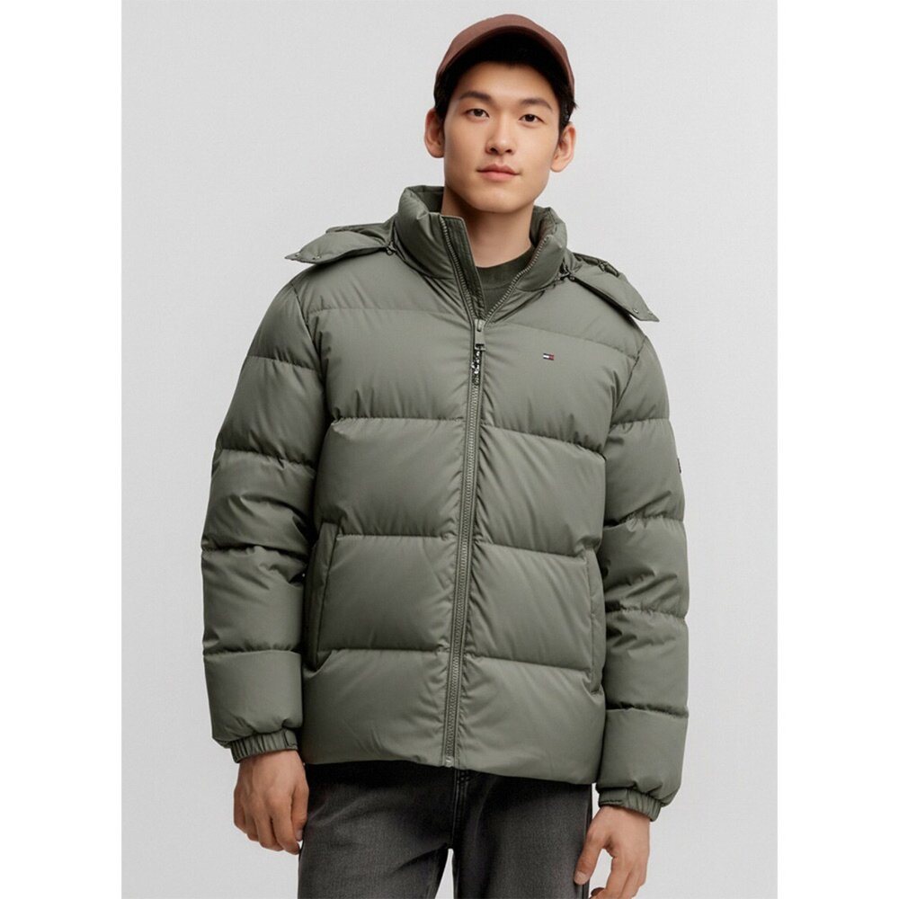 Tommy Hilfiger 羽絨連帽外套 可拆卸帽子 保暖防風禦寒外套-圖片-3