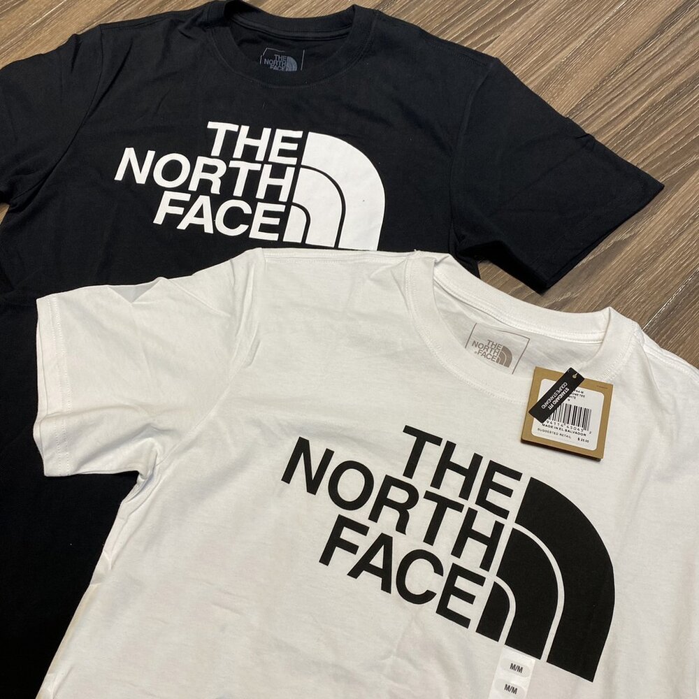 THE NORTH FACE 北臉 情侶款 經典LOGO圓領短T 短袖 素T 版型偏大 短袖t恤 上衣 休閒短袖 大尺碼-圖片-2