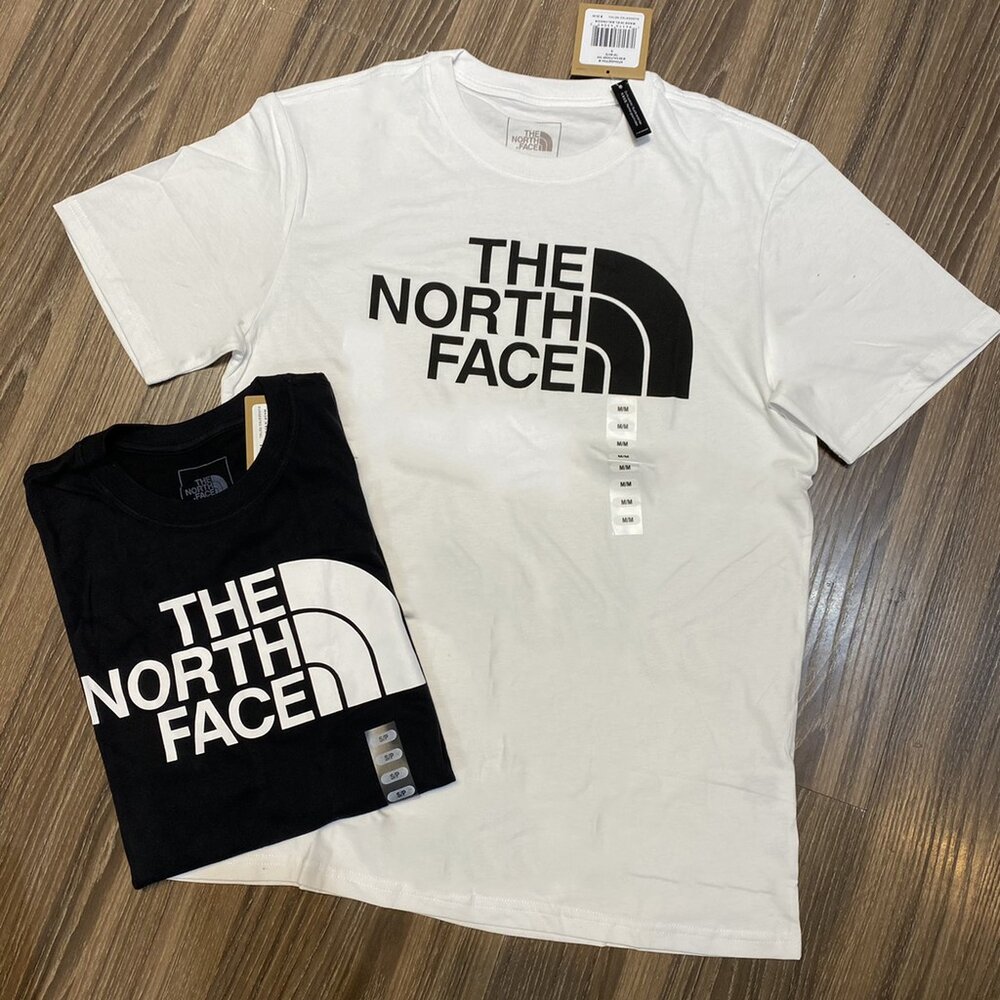 THE NORTH FACE 北臉 情侶款 經典LOGO圓領短T 短袖 素T 版型偏大 短袖t恤 上衣 休閒短袖 大尺碼-圖片-5