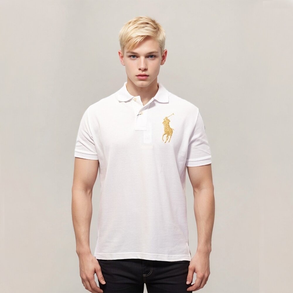 POLO Ralph Lauren 成人版 polo大馬 POLO衫 雙扣 男生款 版型偏大 大尺碼 男生上衣-圖片-1