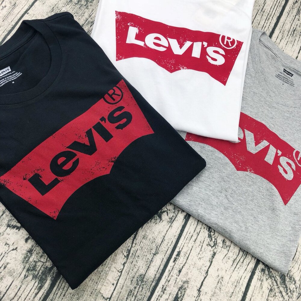 LEVIS 成人款 夏季 t恤 情侶款 上衣 短袖 t恤 刷舊 男生衣著 情侶裝 休閒短袖 美國代購 男生短袖 素T-圖片-3