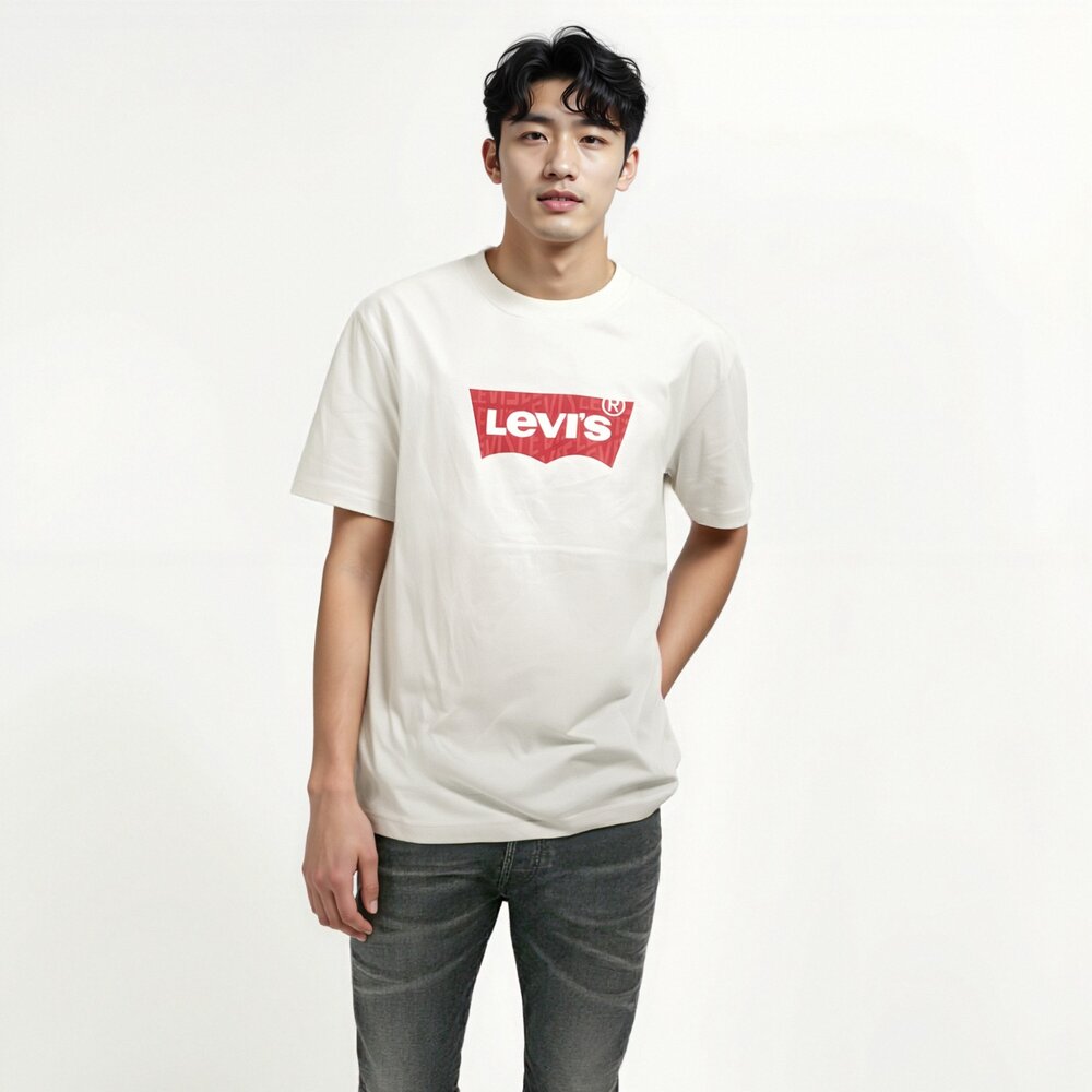 LEVIS 成人款 夏季 t恤 情侶款 上衣 短袖 t恤 刷舊 男生衣著 情侶裝 休閒短袖 美國代購 男生短袖 素T-圖片-7