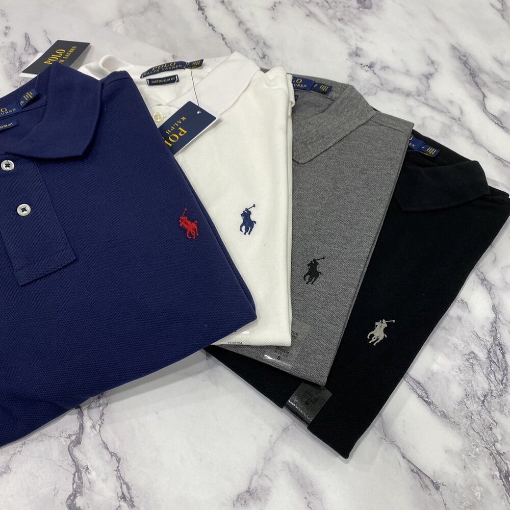 2033690457-Ralph Lauren Polo 小馬 成人款 短袖 POLO衫 修身款 雙扣 男生上衣 男生短袖