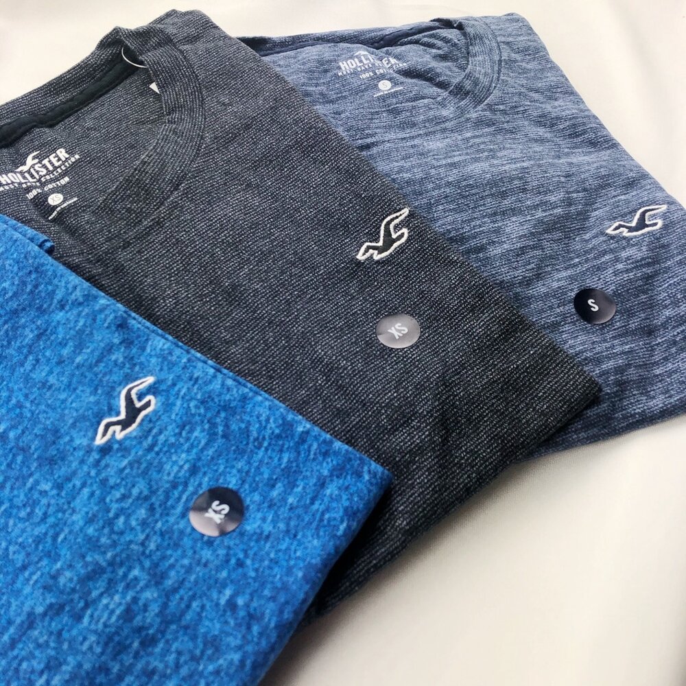 Hollister HCO 海鷗 刺繡 小Logo 素t 短袖 t 恤 休閒外出 情侶裝 多色可挑-圖片-9
