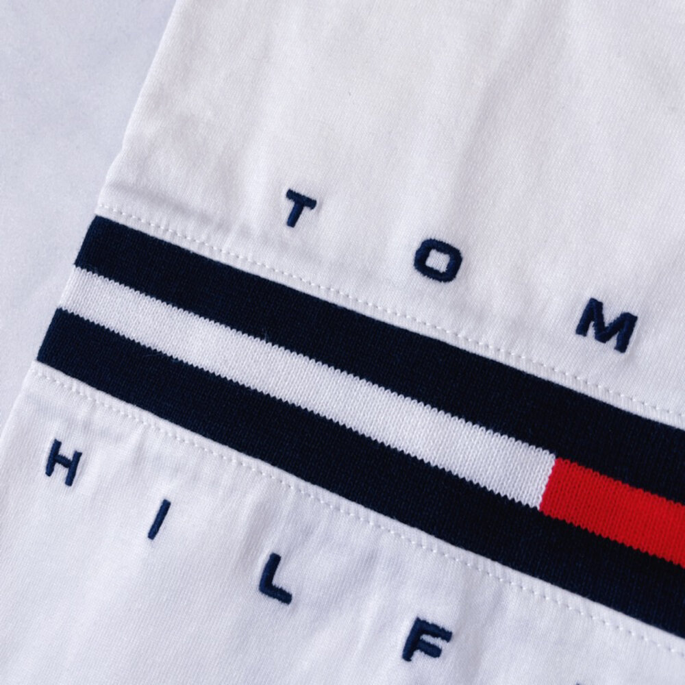 Tommy Hilfiger 成人 刺繡 經典大Logo 短袖 T恤 上衣 情侶裝 大尺碼-圖片-2