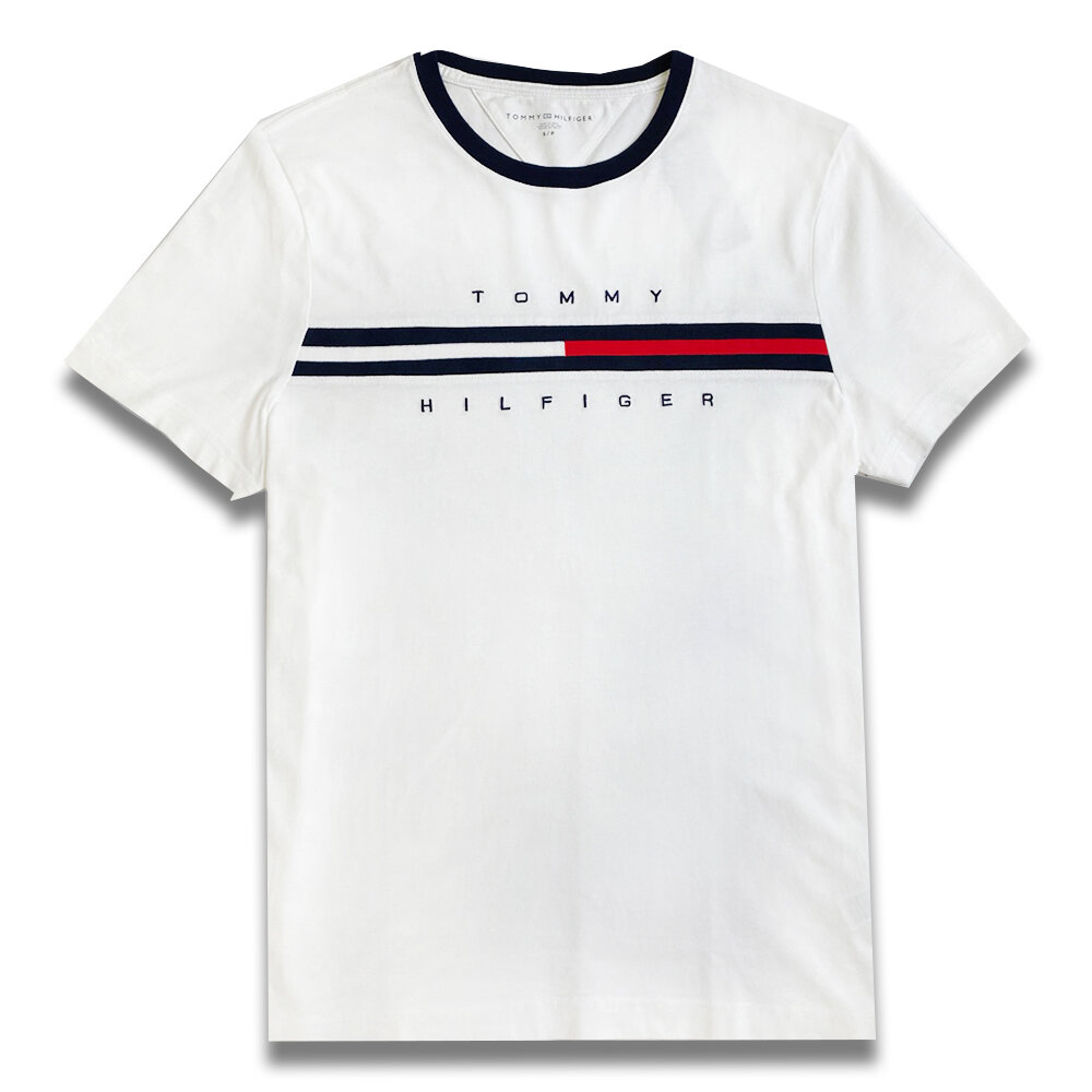 Tommy Hilfiger 成人 刺繡 經典大Logo 短袖 T恤 上衣 情侶裝 大尺碼-圖片-4