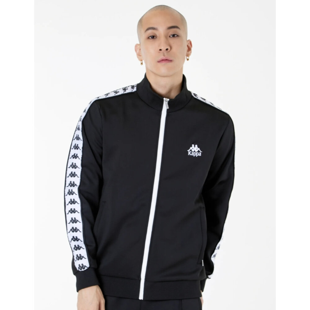 KAPPA 222 BANDA Jacket 夾克 運動外套 運動 套裝 陰陽 串標 黑 白 KAPPA外套-圖片-2