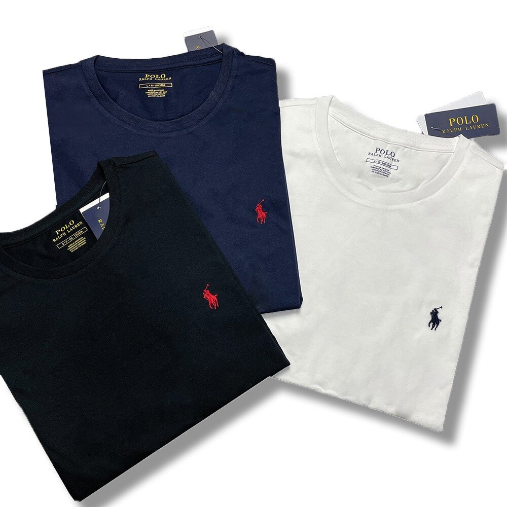 POLO Ralph Lauren 成人 情侶裝 素t 小馬 刺繡 短袖 上衣 素面Logo 短袖 t 恤 1108-圖片-1