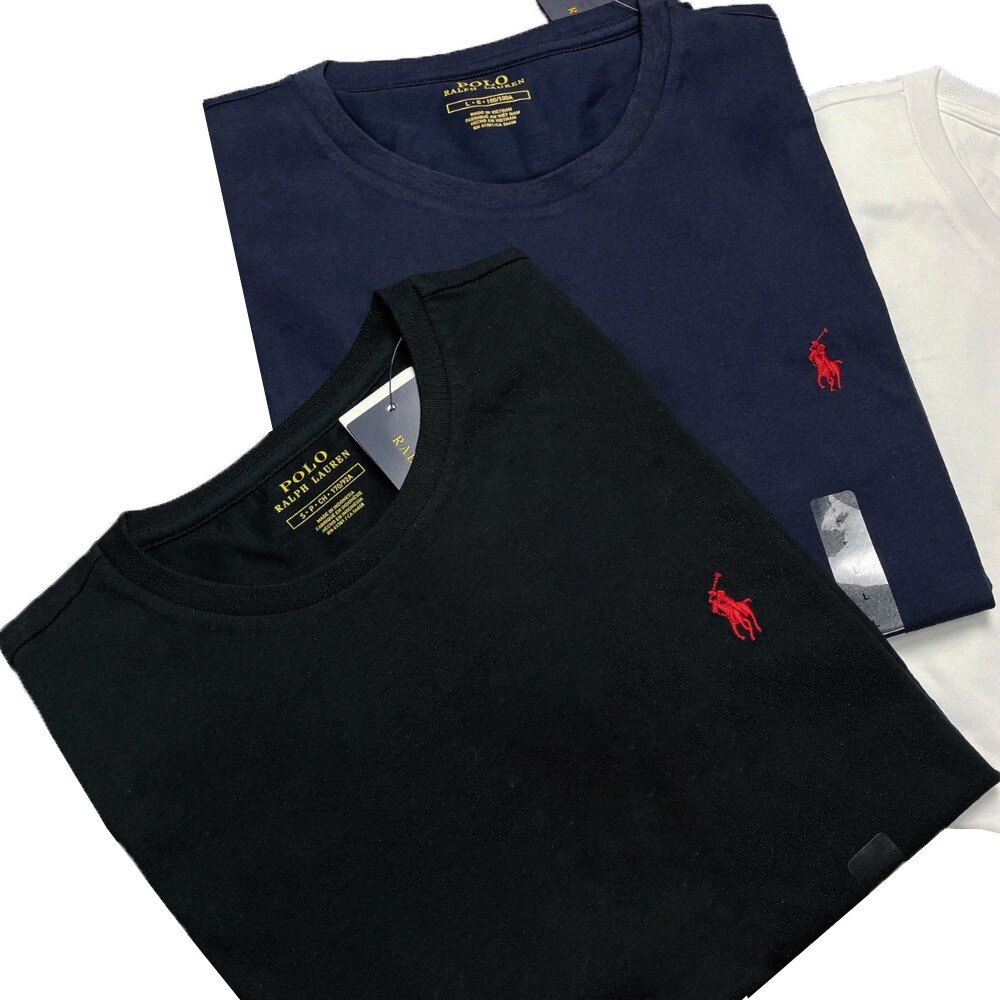 POLO Ralph Lauren 成人 情侶裝 素t 小馬 刺繡 短袖 上衣 素面Logo 短袖 t 恤 1108-圖片-2