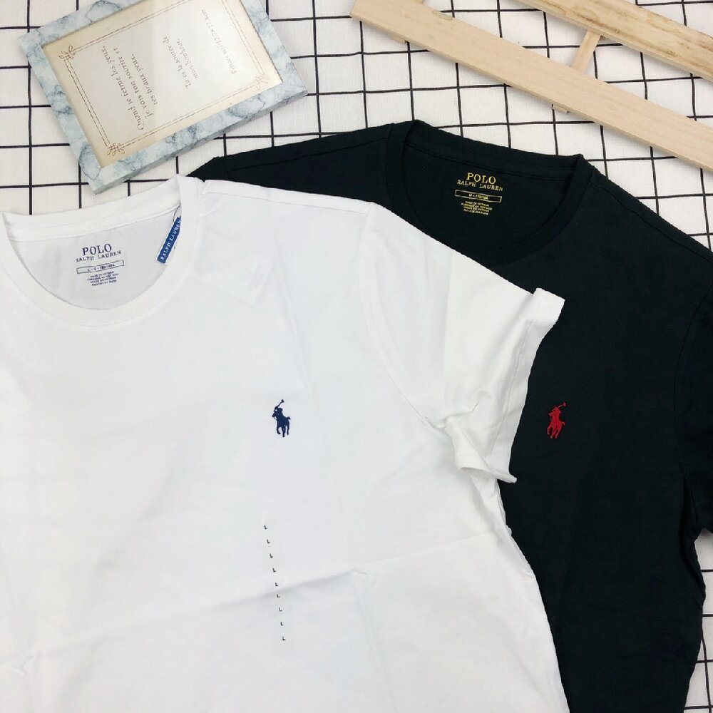 POLO Ralph Lauren 成人 情侶裝 素t 小馬 刺繡 短袖 上衣 素面Logo 短袖 t 恤 1108-圖片-3
