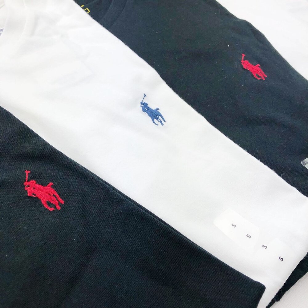 POLO Ralph Lauren 成人 情侶裝 素t 小馬 刺繡 短袖 上衣 素面Logo 短袖 t 恤 1108-圖片-8