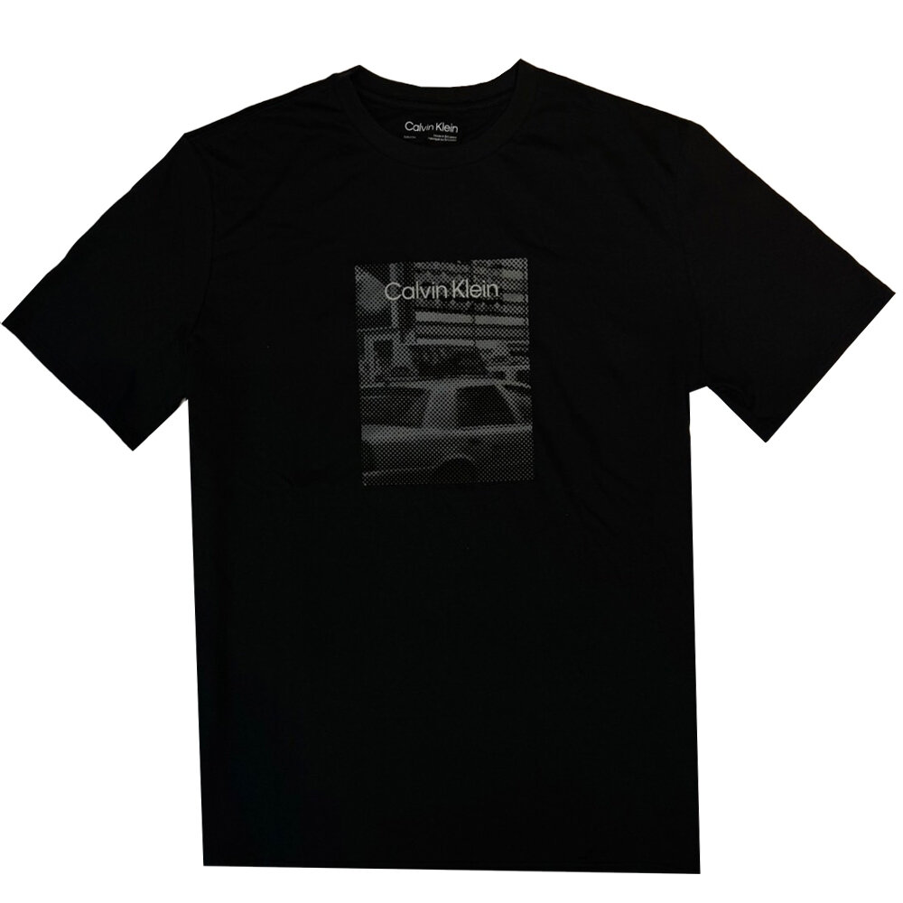Calvin Klein CK 男版 短T 短袖 印膠LOGO 短袖上衣 情侶裝 黑白兩色 T恤 現貨-圖片-6