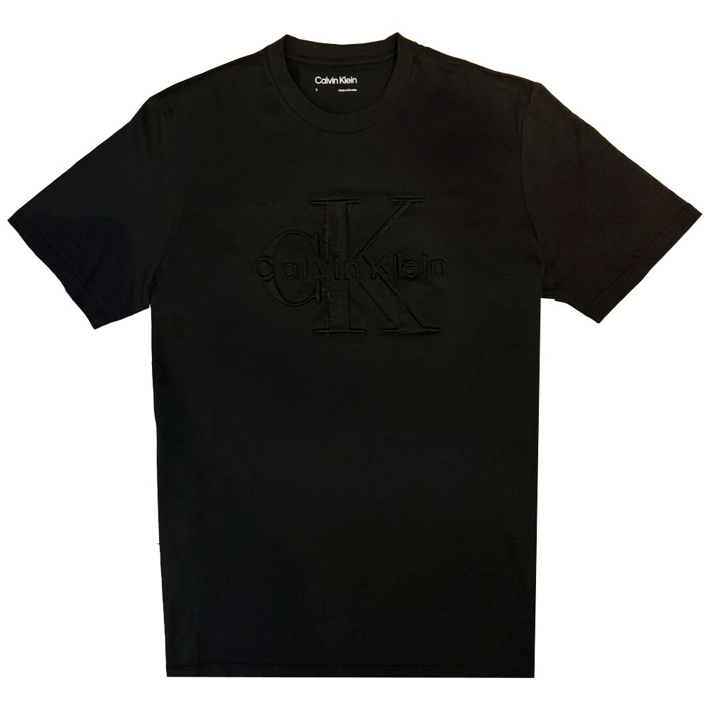 Calvin Klein CK 男版 短T 短袖 印膠LOGO 短袖上衣 情侶裝 黑白兩色 T恤 現貨-圖片-7