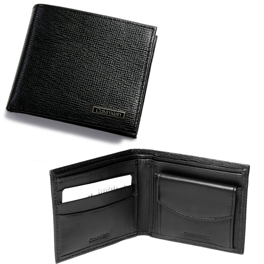 Calvin Klein CK 男生皮夾 防刮 皮面 零錢袋 全卡層 可放照片-圖片-3