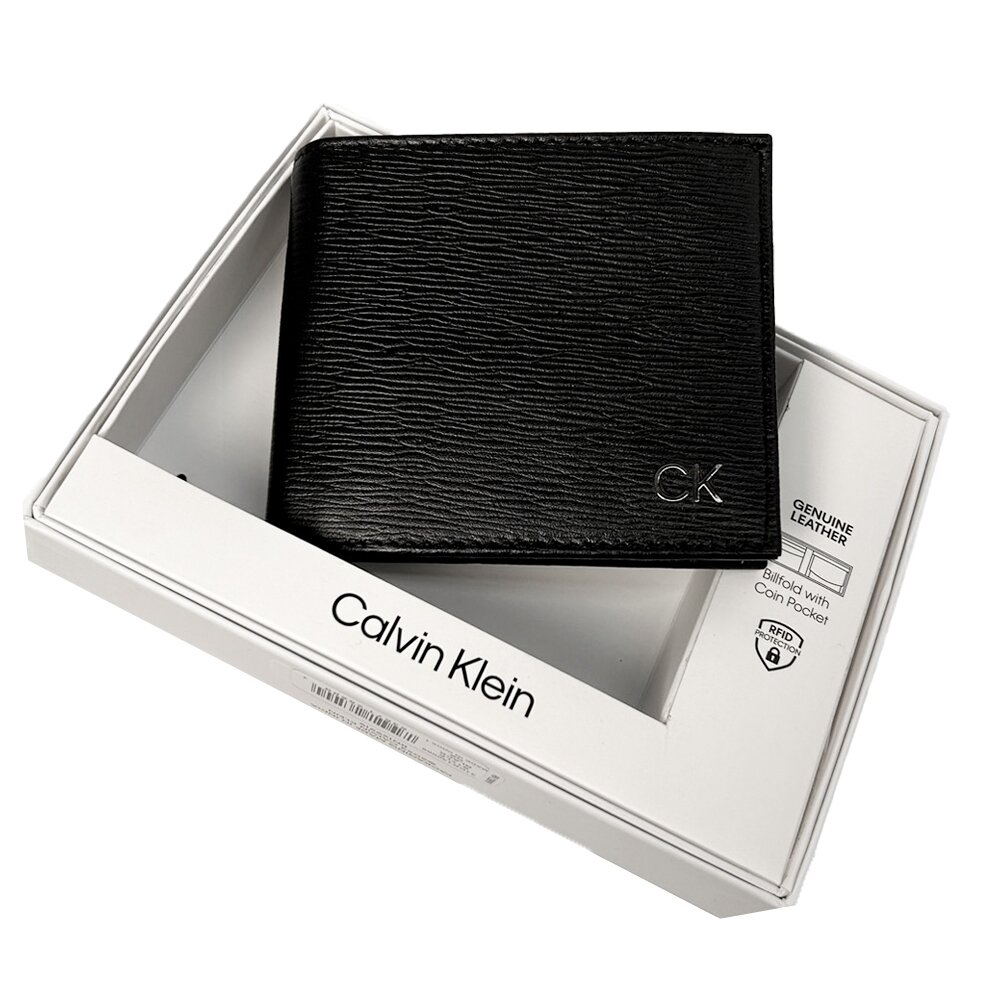 Calvin Klein CK 男生皮夾  防刮 皮面 零錢袋 全卡層 可放照片-圖片-8
