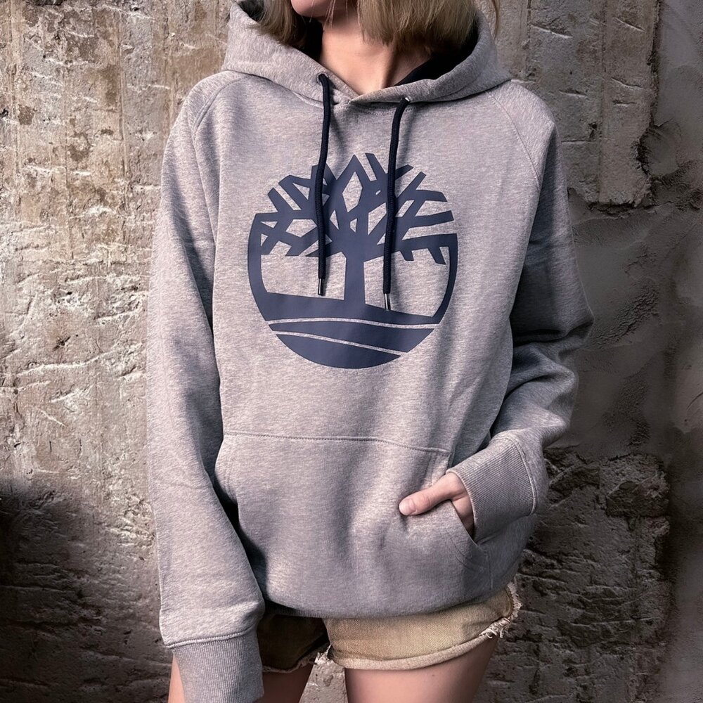 TIMBERLAND 大學T/帽T 內刷毛 加絨 厚磅 刺繡小LOGO 長袖 版型偏大-圖片-10