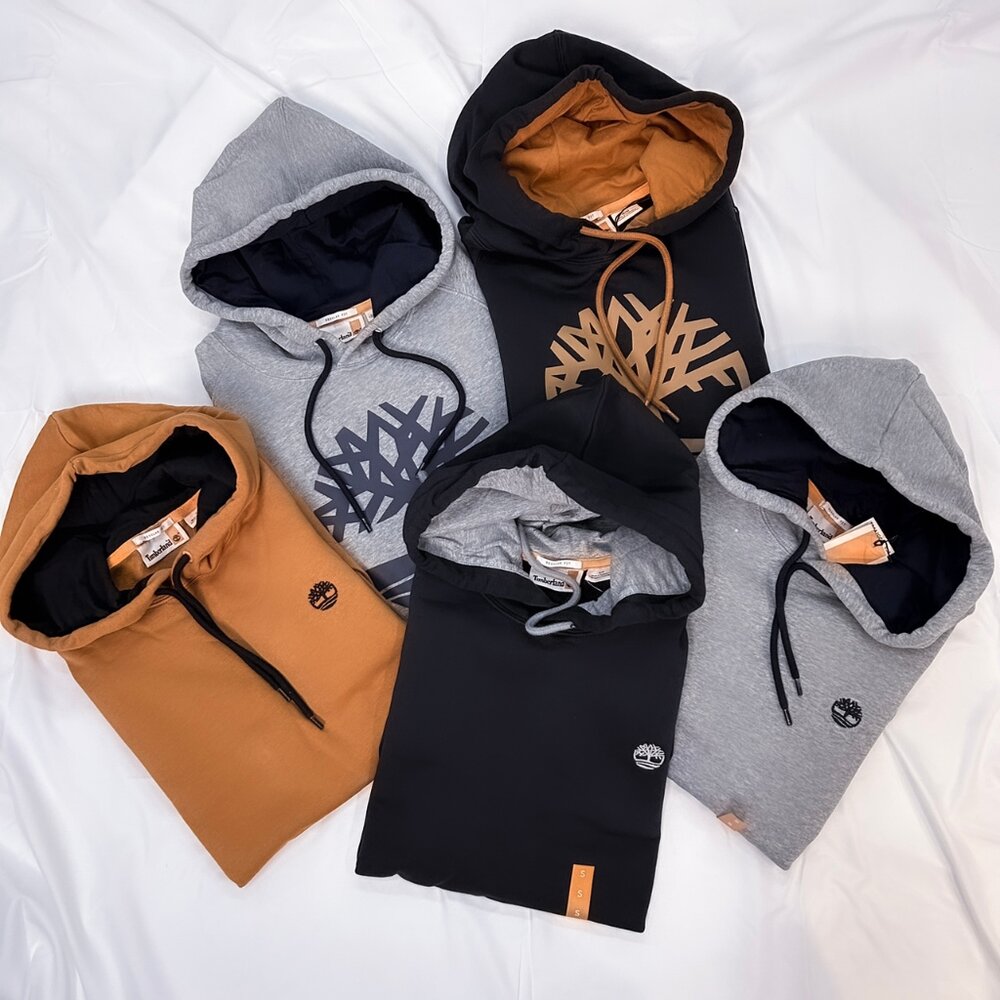 TIMBERLAND 大學T/帽T 內刷毛 加絨 厚磅 刺繡小LOGO 長袖 版型偏大-圖片-2