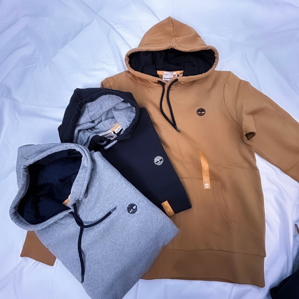 TIMBERLAND 大學T/帽T 內刷毛 加絨 厚磅 刺繡小LOGO 長袖 版型偏大-圖片-4