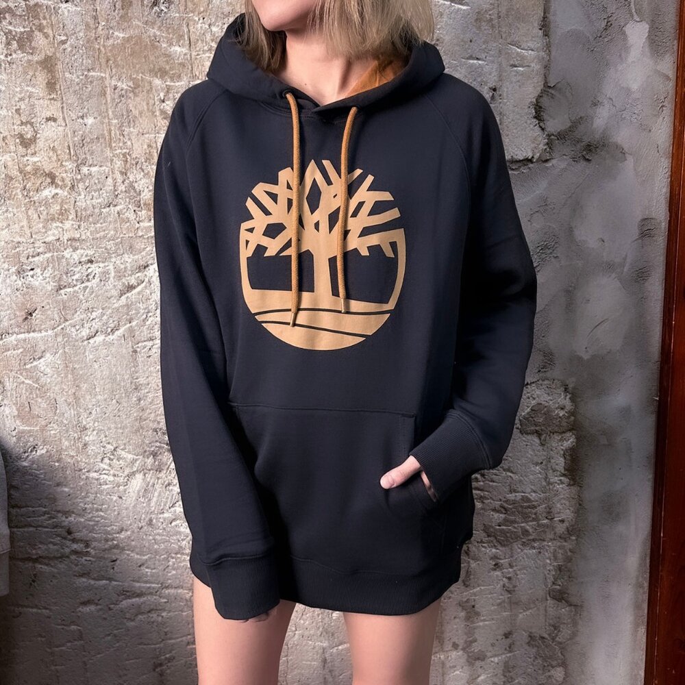 TIMBERLAND 大學T/帽T 內刷毛 加絨 厚磅 刺繡小LOGO 長袖 版型偏大-圖片-8