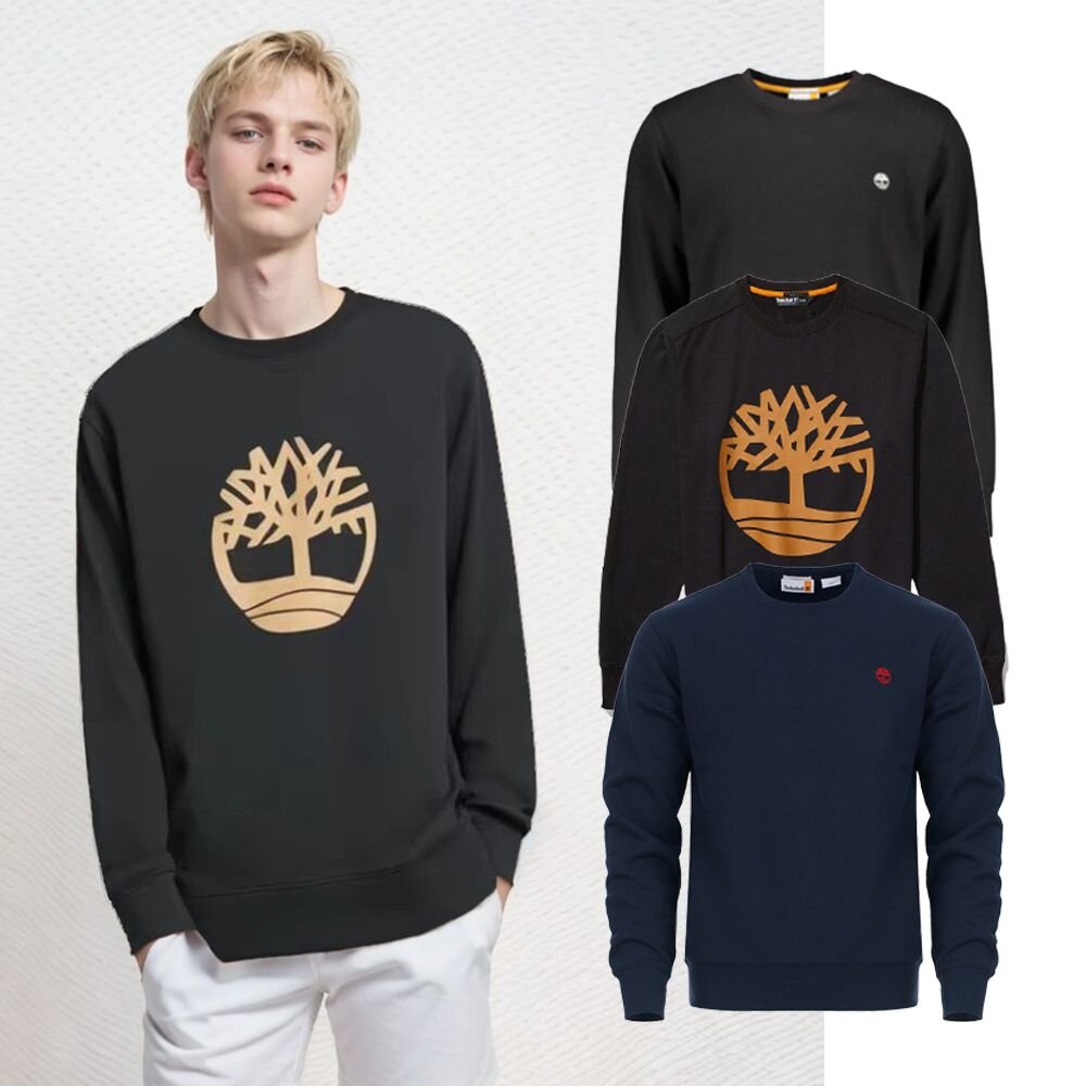 22887363659-TIMBERLAND 大學T/帽T 內刷毛 加絨 厚磅 刺繡小LOGO 長袖  版型偏大