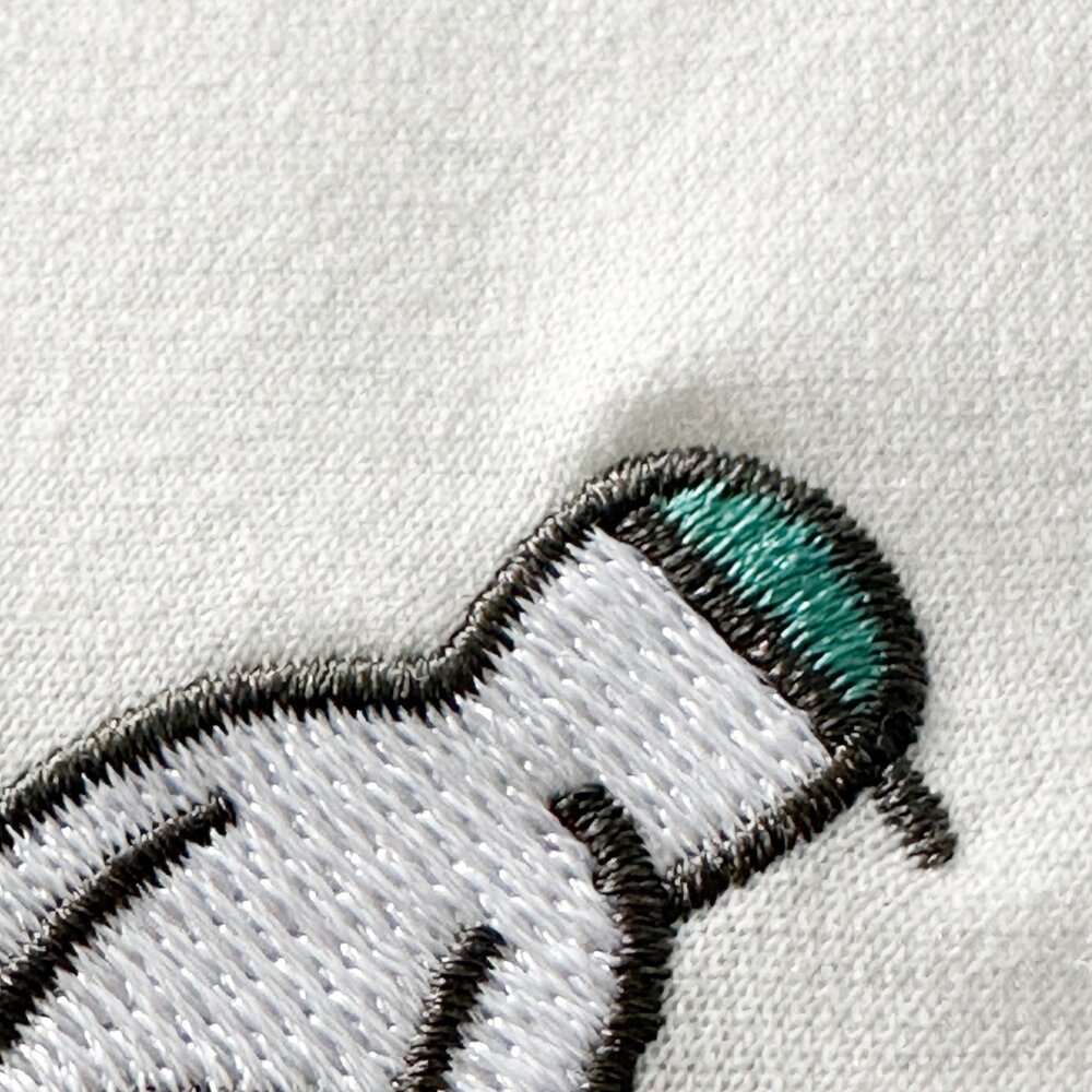 韓版 刺繡滑板小人物 短袖 微笑 短T 上衣 男生衣著 情侶款 韓版上衣 潮流 寬鬆 落肩 80533-圖片-7