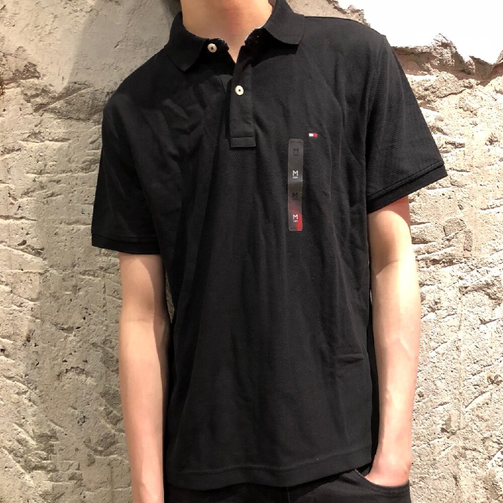 Tommy Hilfiger 短袖 POLO衫 刺繡 小LOGO款 棉質 男生衣服 短袖上衣 寬鬆上衣 大尺碼 美國代購-圖片-5