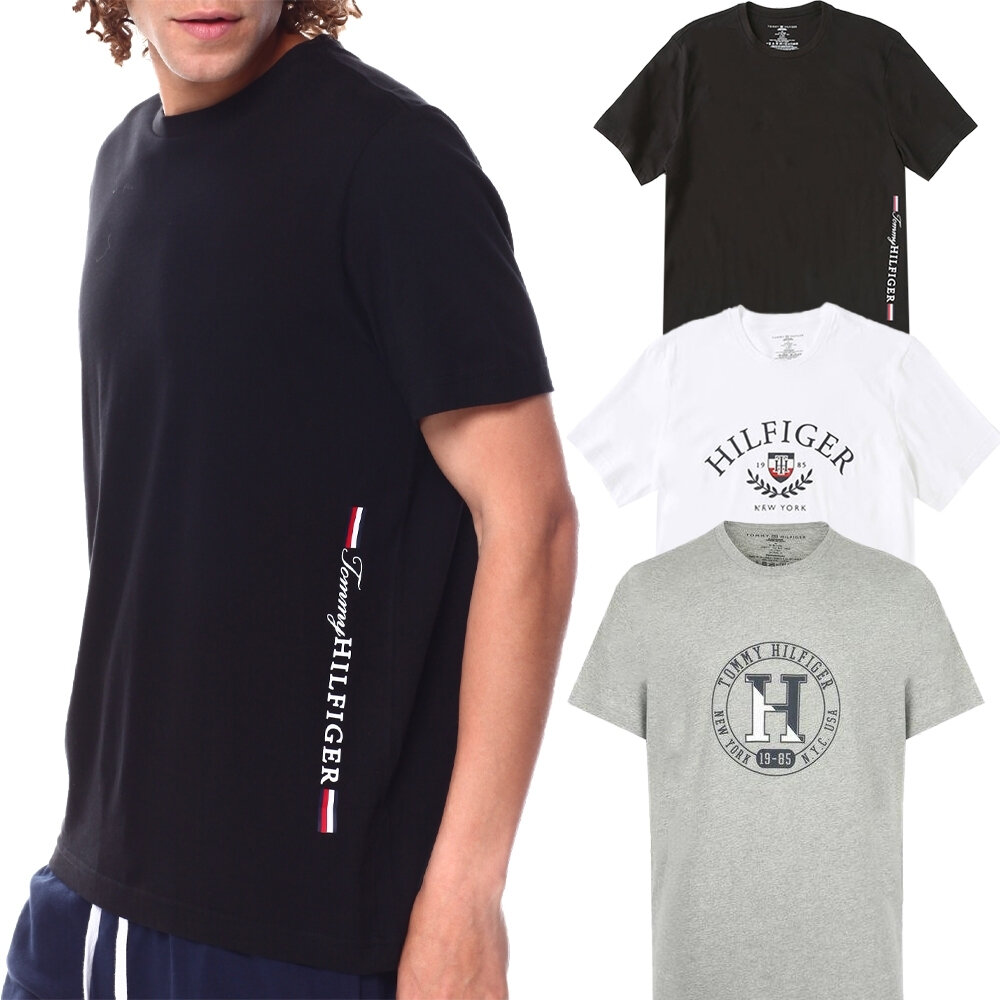 Tommy Hilfiger 多款多色 大LOGO 側邊小LOGO短袖 短袖上衣 短T 短袖T恤 男生衣著-圖片-1