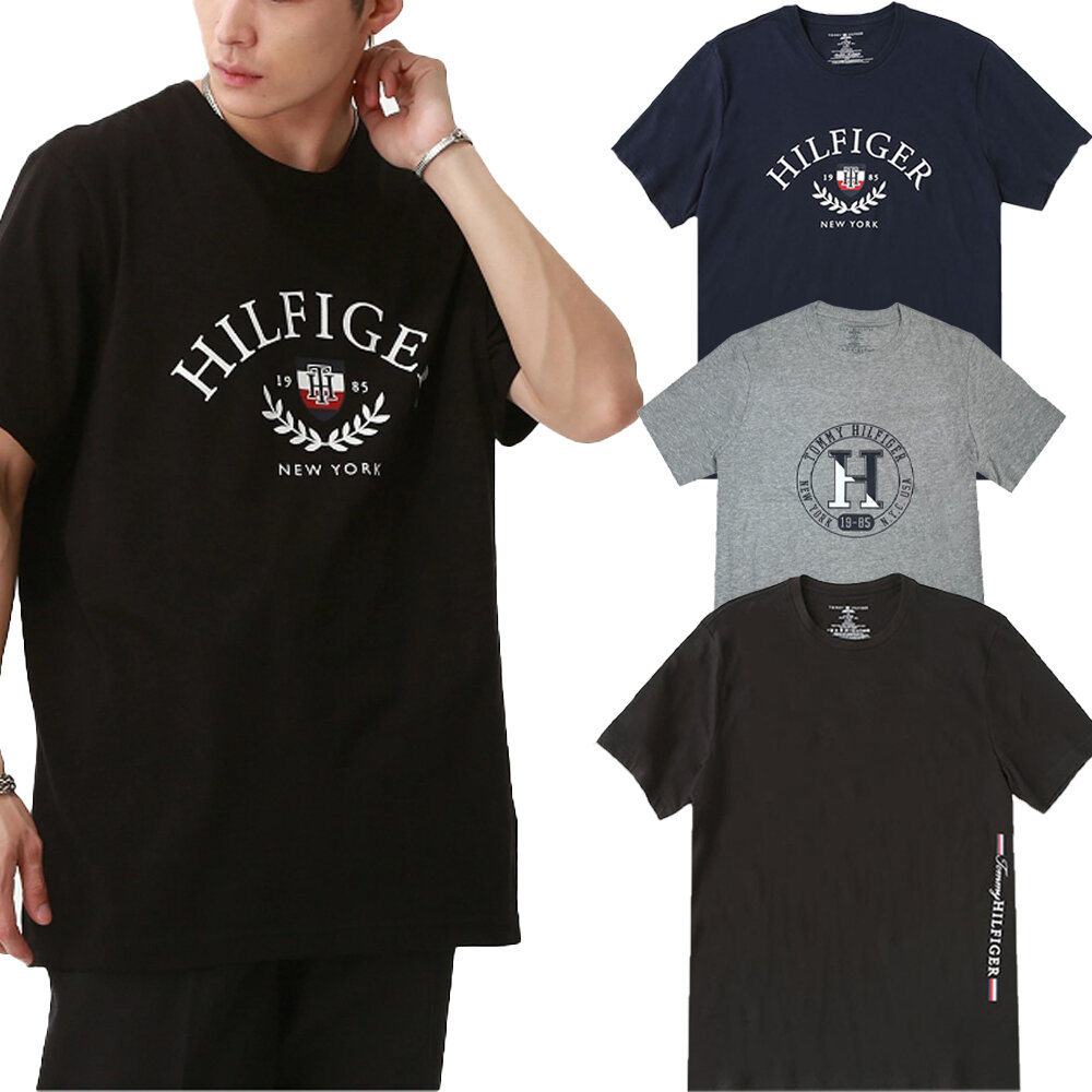 Tommy Hilfiger 多款多色 大LOGO 側邊小LOGO短袖 短袖上衣 短T 短袖T恤 男生衣著-圖片-5