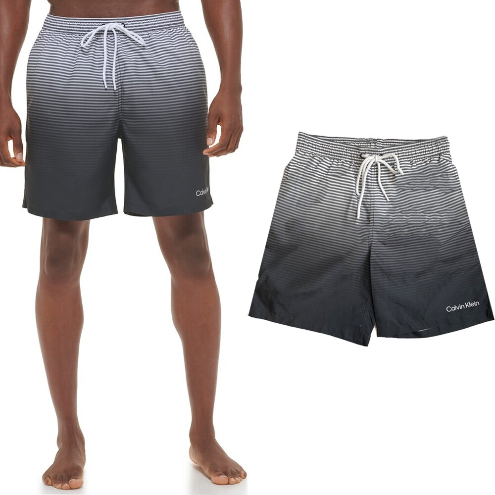 Calvin Klein 凱文克萊 CK 短褲 海灘褲 男生短褲 膝上短褲 聚酯纖維 舒適透氣 美國代購-圖片-4