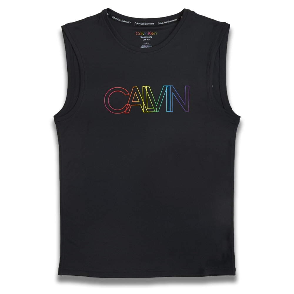 Calvin Klein 凱文克萊 CK 多款 小LOGO 彩字 背心 短袖 上衣 男生衣著 男生上衣 美國代購 抗UV-圖片-2