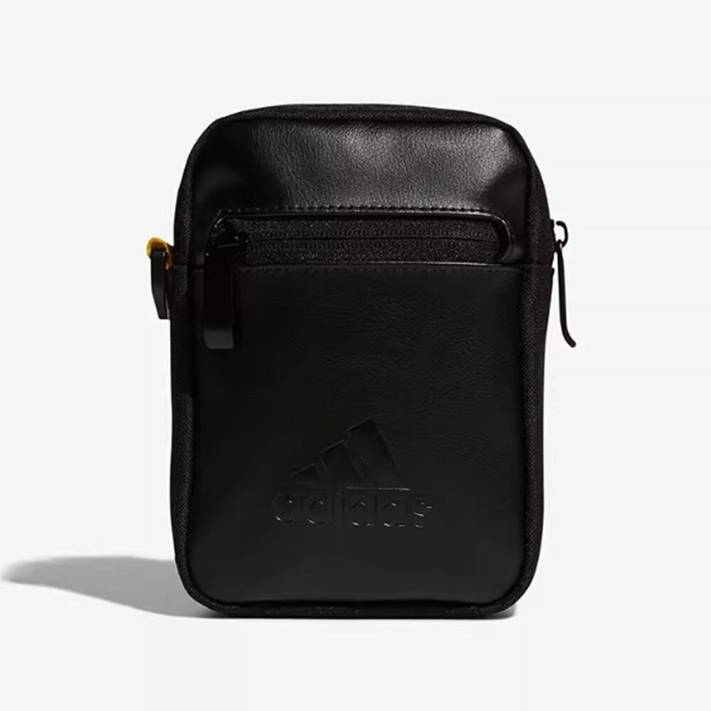 241217141019-adidas 愛迪達 運動休閒單肩包 復古皮面拼接側肩包 H31342