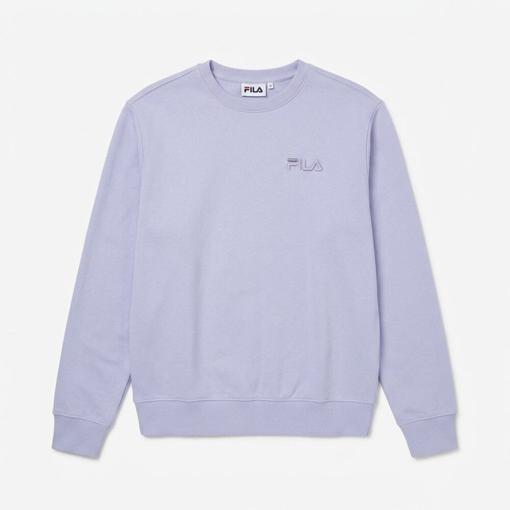 FILA 女生 多色 長袖大學T 時尚風格 鮮明色彩 馬卡龍配色 內裏毛圈-圖片-2