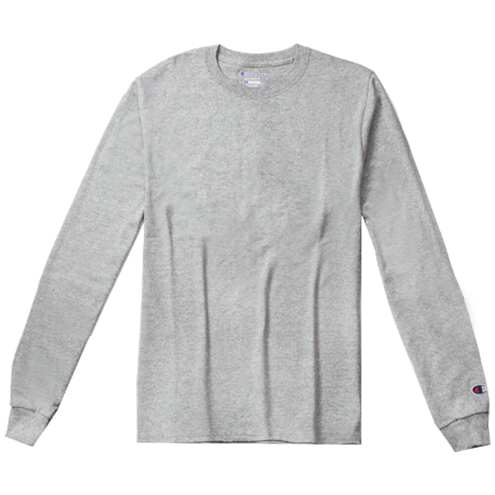 Champion CC8C 5.2oz 硬挺 繡標 素面 螺紋 長TEE 冠軍T 素T 長袖T 薄長T 冠軍T 素T-圖片-3