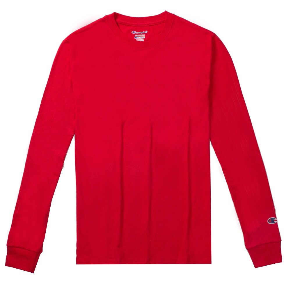Champion CC8C 5.2oz 硬挺 繡標 素面 螺紋 長TEE 冠軍T 素T 長袖T 薄長T 冠軍T 素T-圖片-5