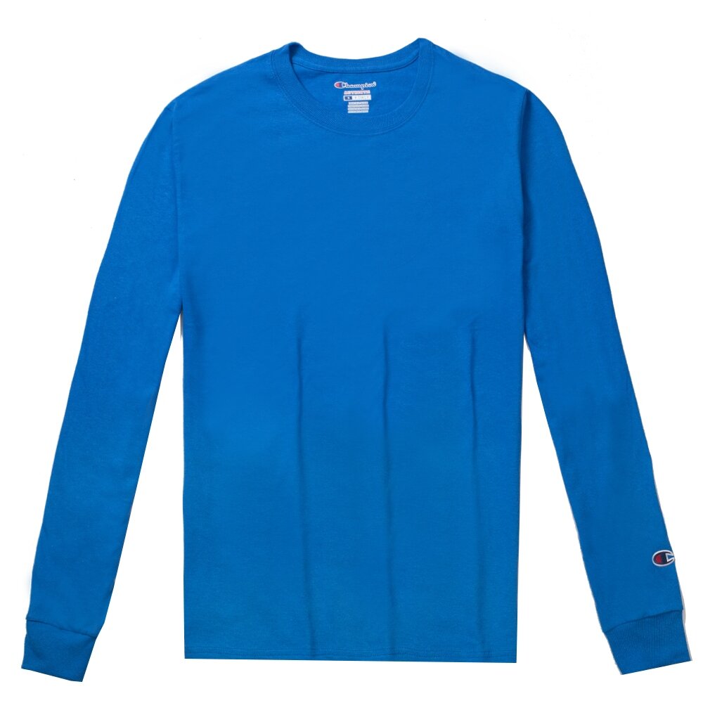 Champion CC8C 5.2oz 硬挺 繡標 素面 螺紋 長TEE 冠軍T 素T 長袖T 薄長T 冠軍T 素T-圖片-6