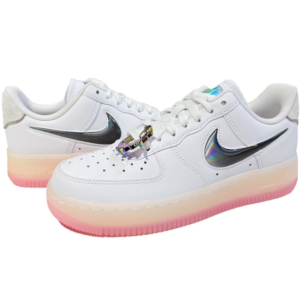 25012403370-Nike Air Force 1 Low  女 休閒鞋 運動 經典 CNY 龍年 果凍 漸層 白 FZ5741-191