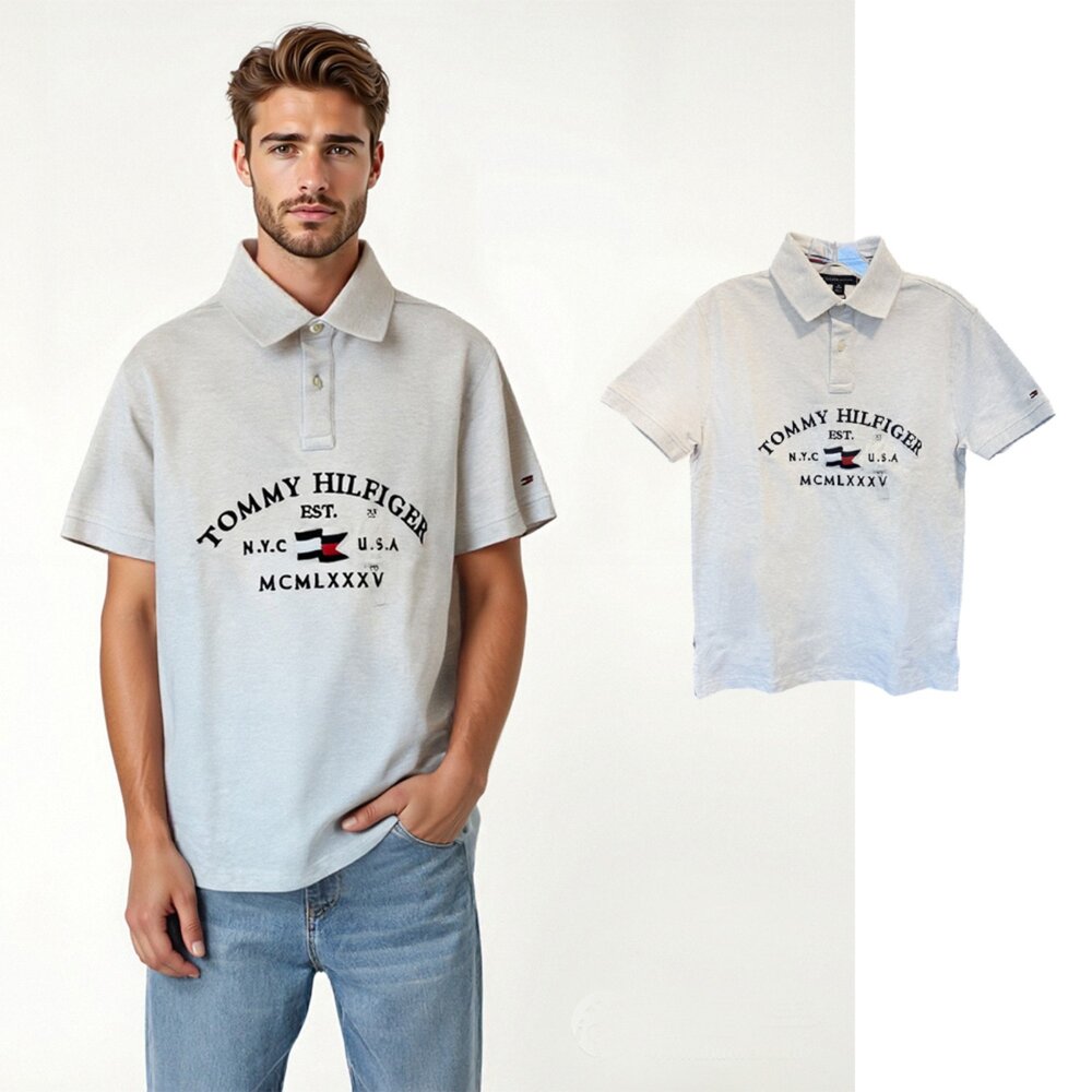 250417171352-Tommy Hilfiger 湯米 胸前刺繡標誌 POLO衫 男生款 短袖 上衣
