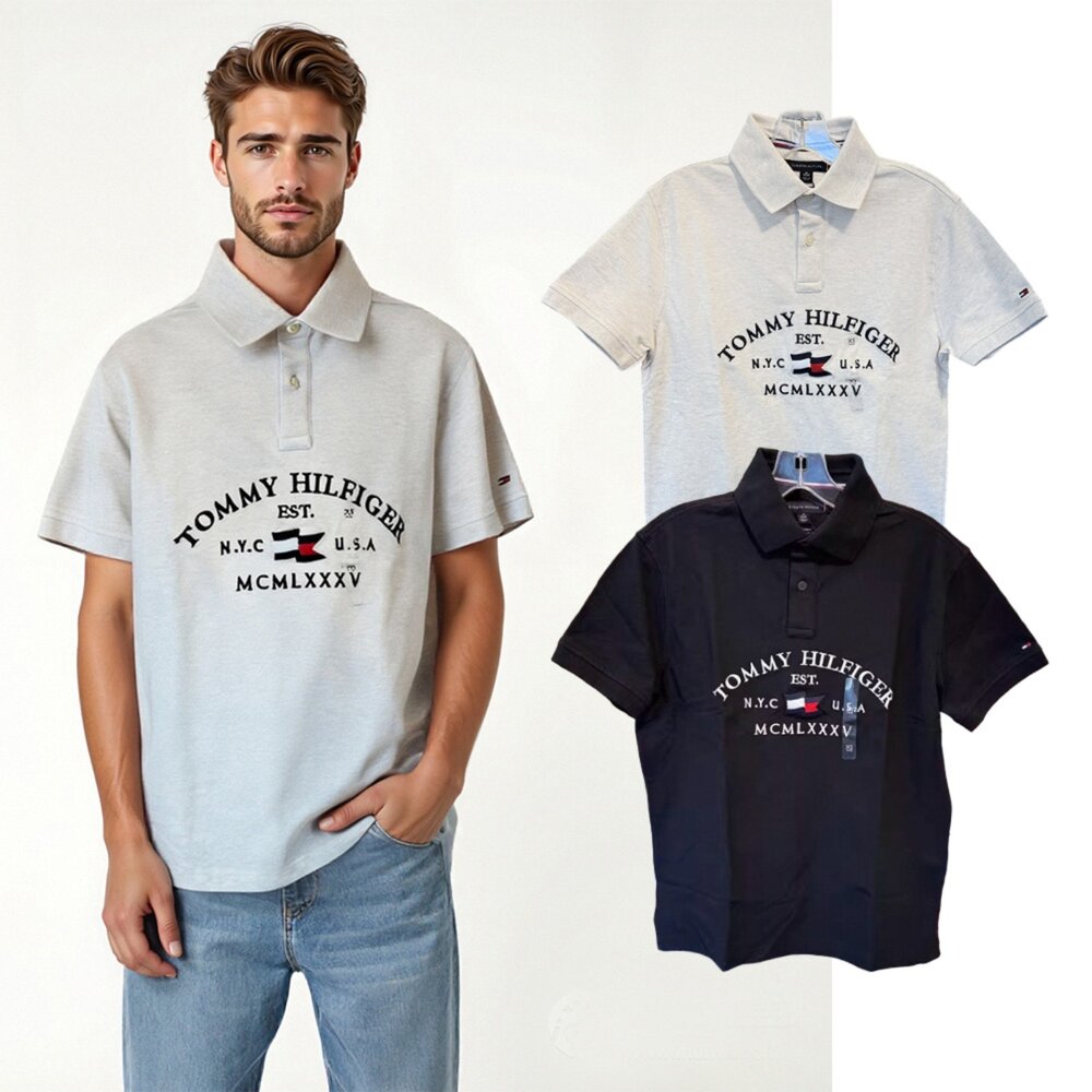 250417171352-Tommy Hilfiger 湯米 胸前刺繡標誌 POLO衫 男生款 短袖 上衣